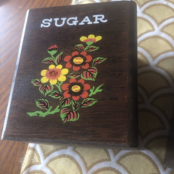 SOLD ETSY - Four wooden nesting boxes canisters salt pepper - Picture 4 of 15